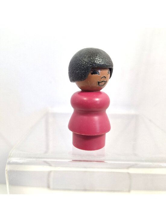 Little People Sesame Street Susan African American Woman Girl Black Vintage - Picture 11 of 11